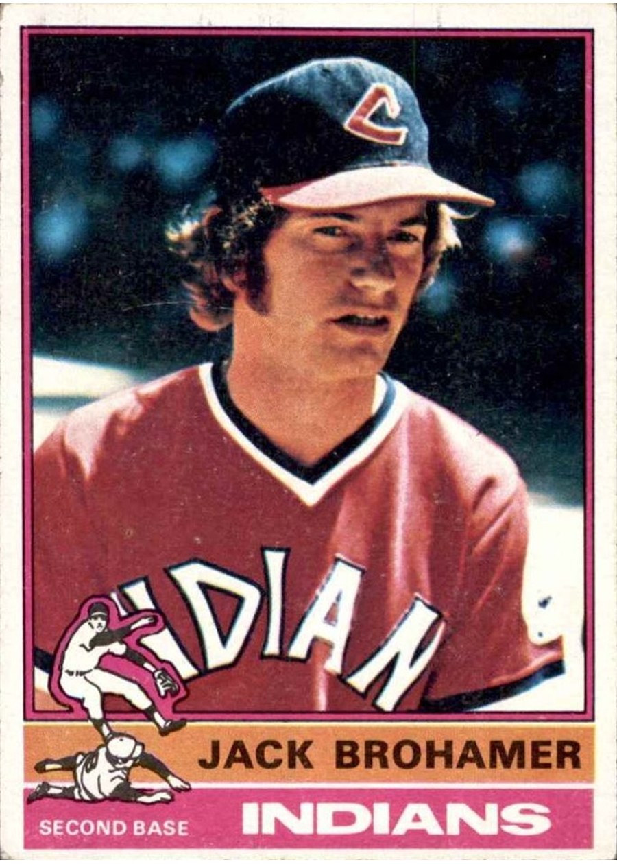1976 Topps #618 Jack Brohamer, Cleveland Indians
