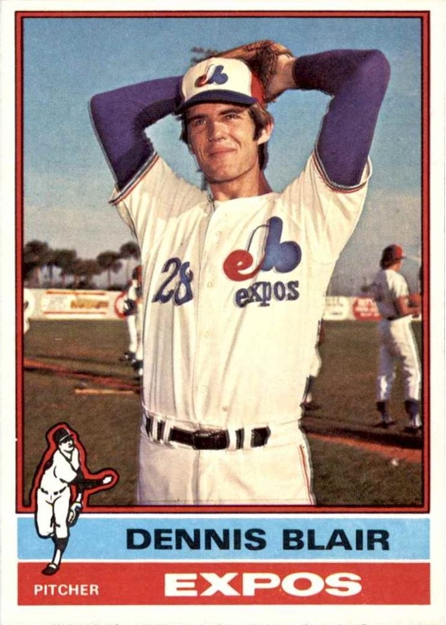 1976 Topps #642 Dennis Blair, Montreal Expos