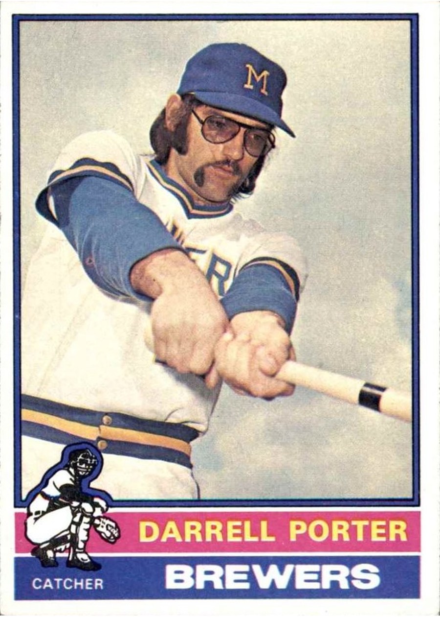 1976 Topps #645 Darrell Porter, Milwaukee Brewers