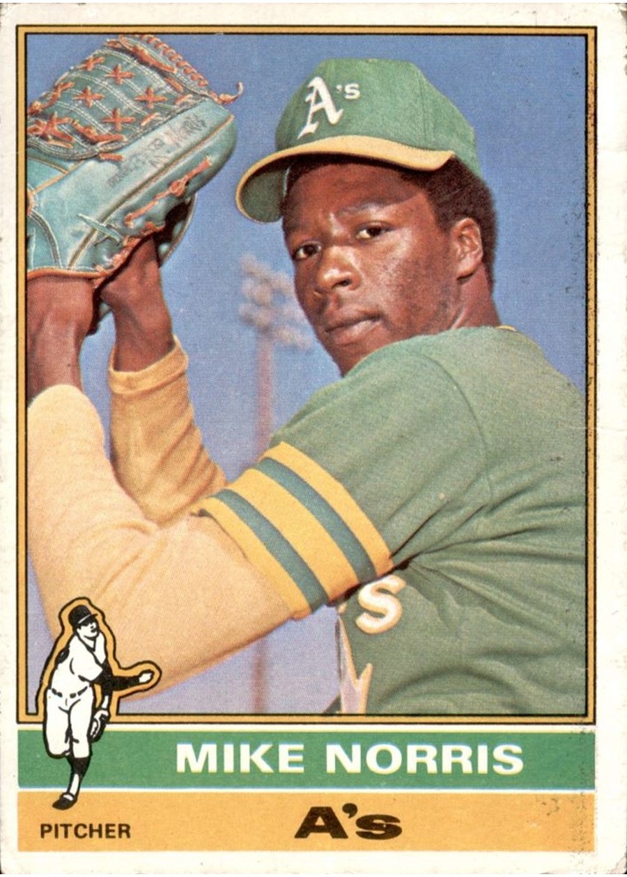 1976 Topps #653 Mike Norris, Oakland Athletics