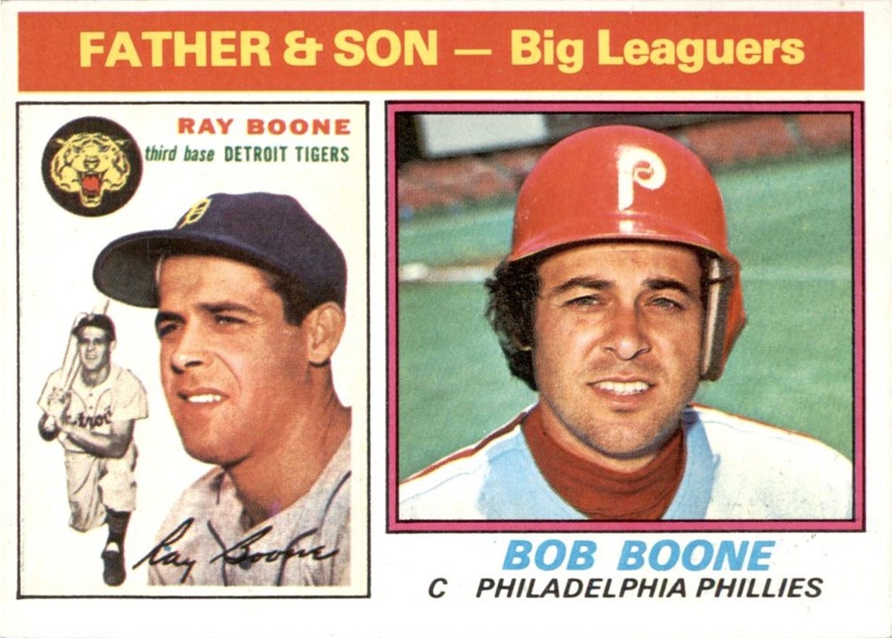 1976 Topps #67 Father & Son - Big Leaguers, Detroit Tigers / Philadelphia Phillies