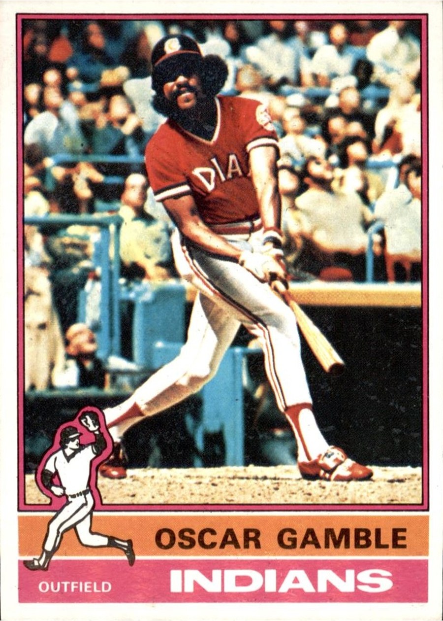 1976 Topps #74 Oscar Gamble, Cleveland Indians