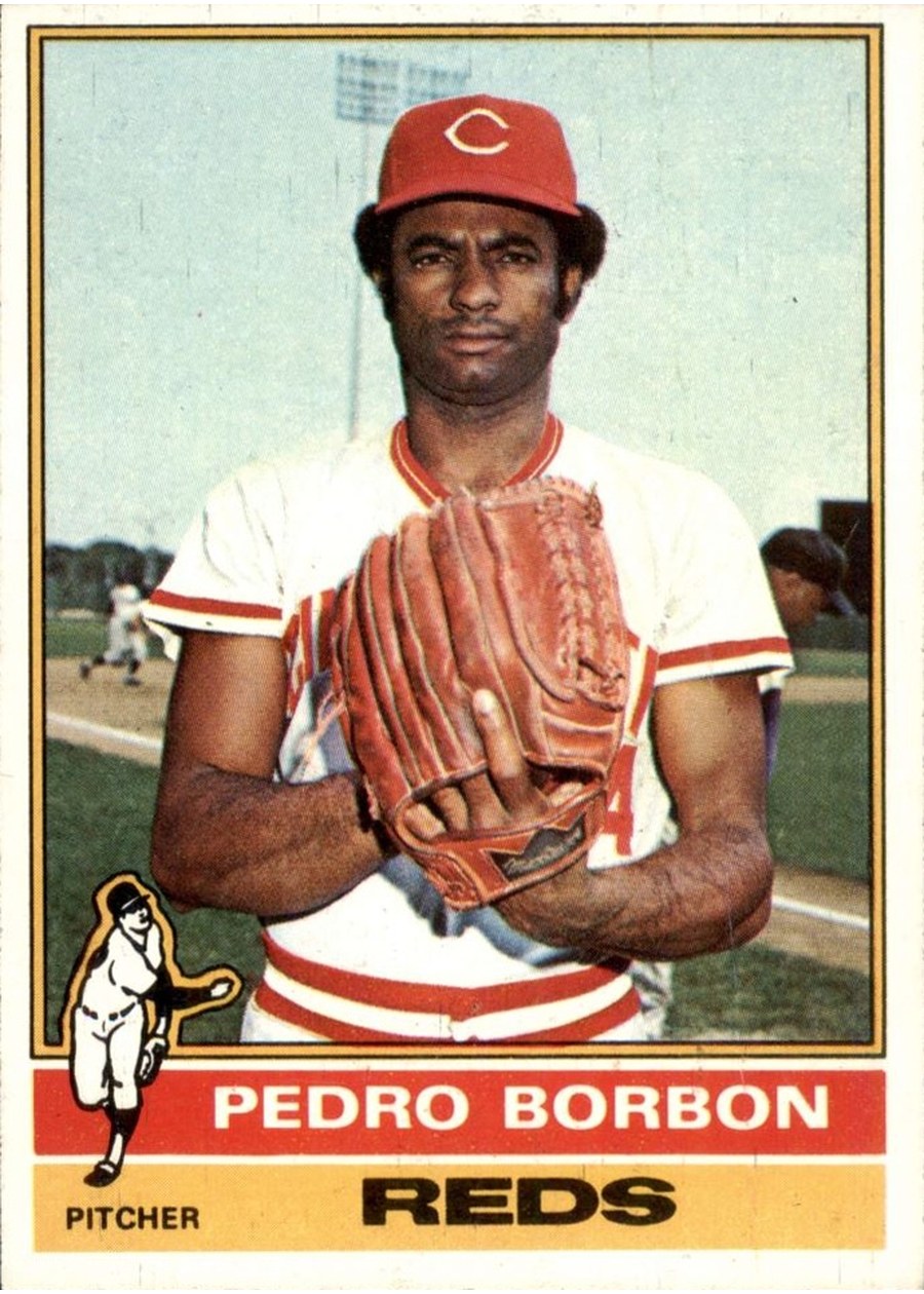 1976 Topps #77 Pedro Borbon, Cincinnati Reds
