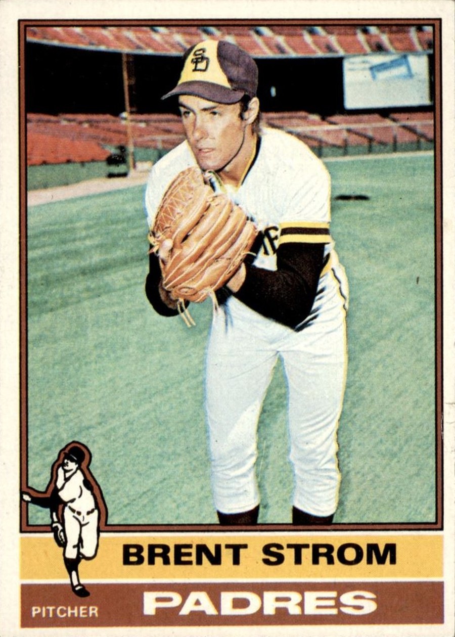 1976 Topps #84 Brent Strom, San Diego Padres