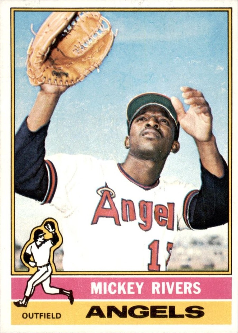 1976 Topps #85 Mickey Rivers, California Angels