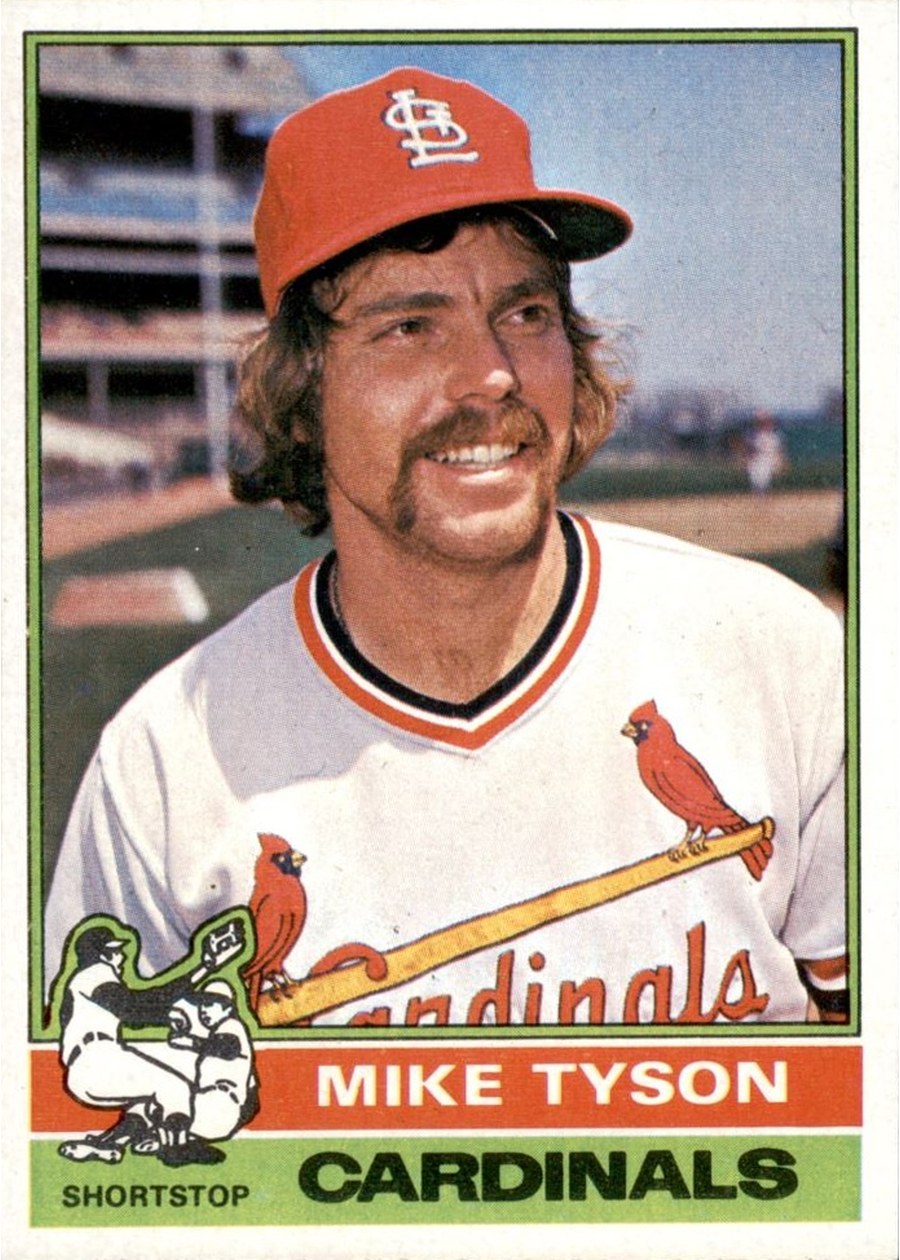 1976 Topps #86 Mike Tyson, St. Louis Cardinals