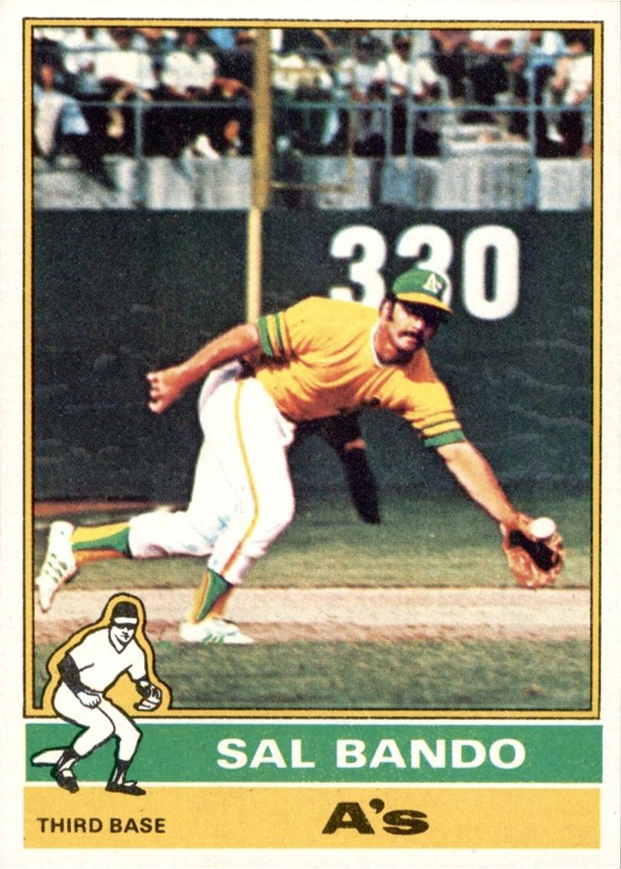 1976 Topps #90 Sal Bando, Oakland Athletics