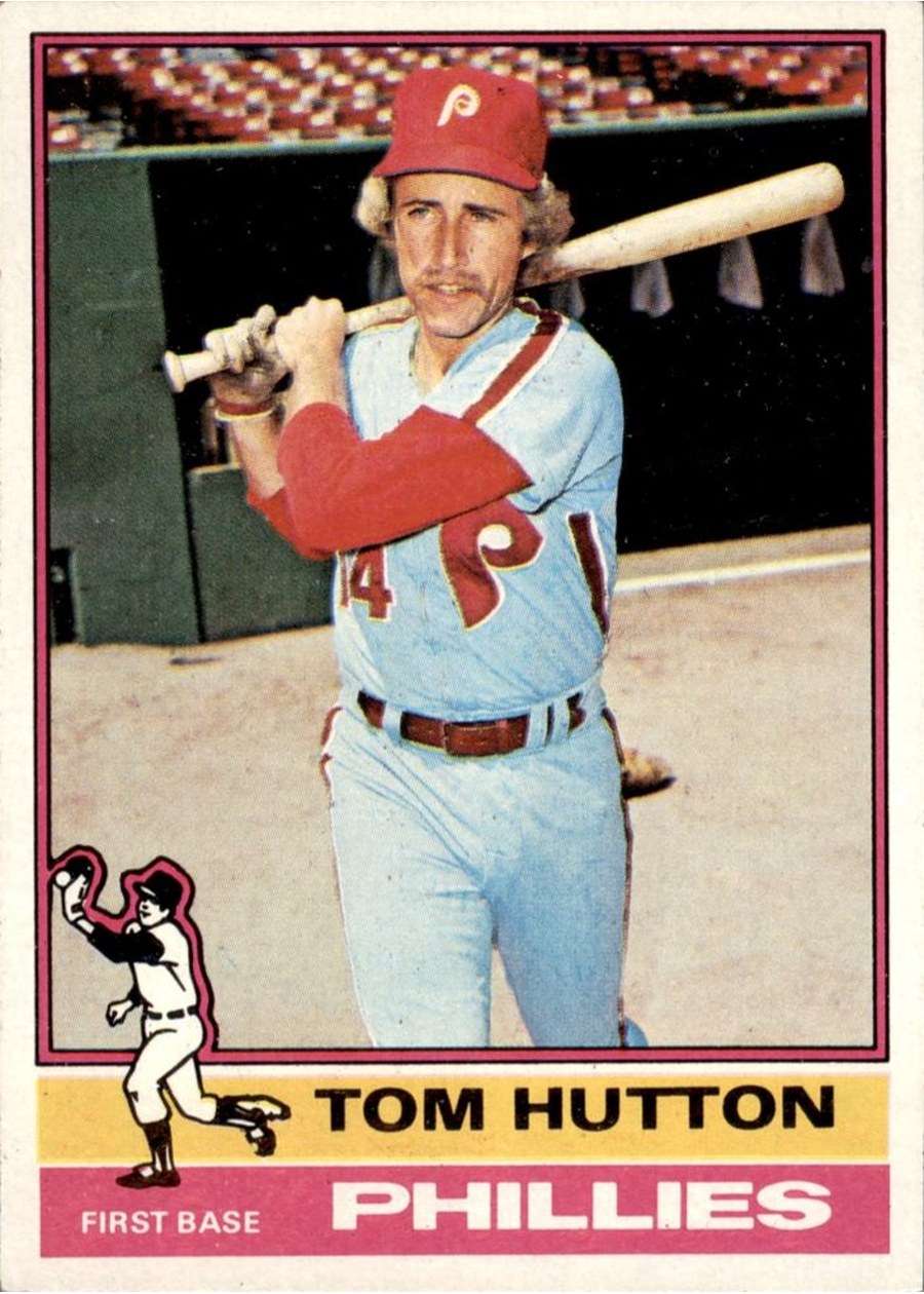 1976 Topps #91 Tom Hutton, Philadelphia Phillies