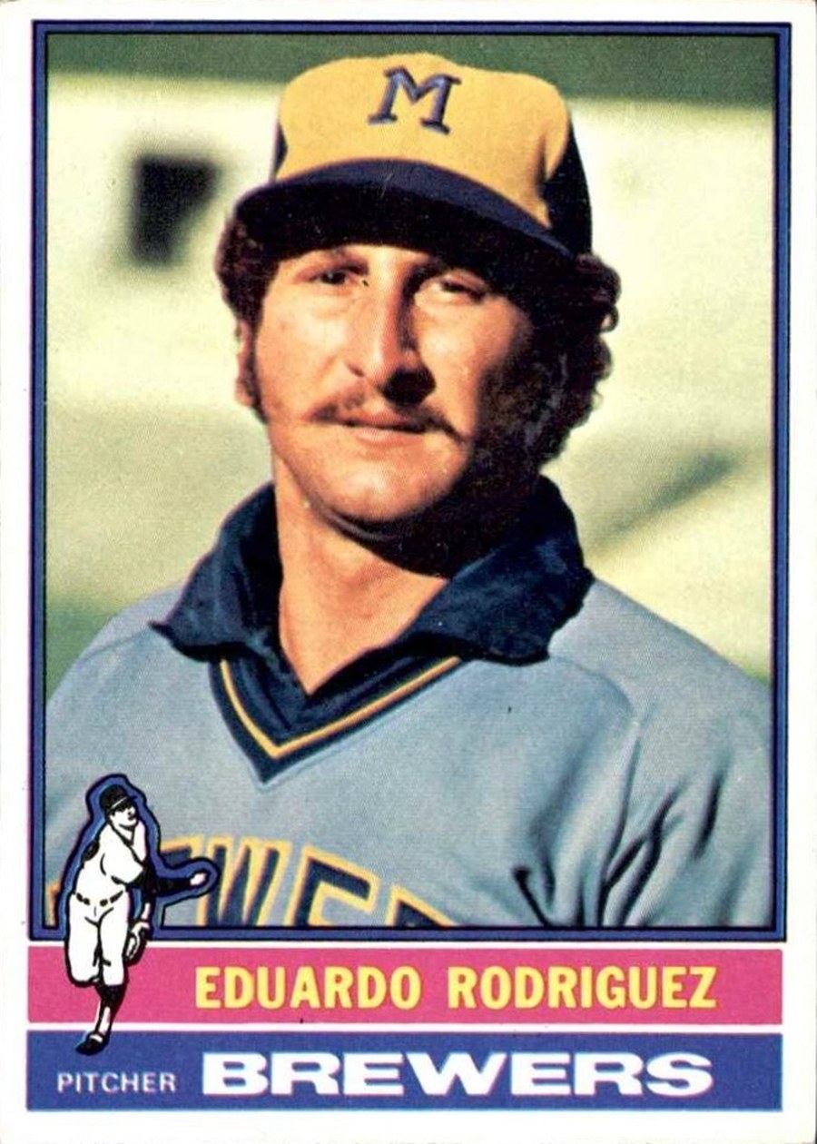 1976 Topps #92 Eduardo Rodriguez, Milwaukee Brewers