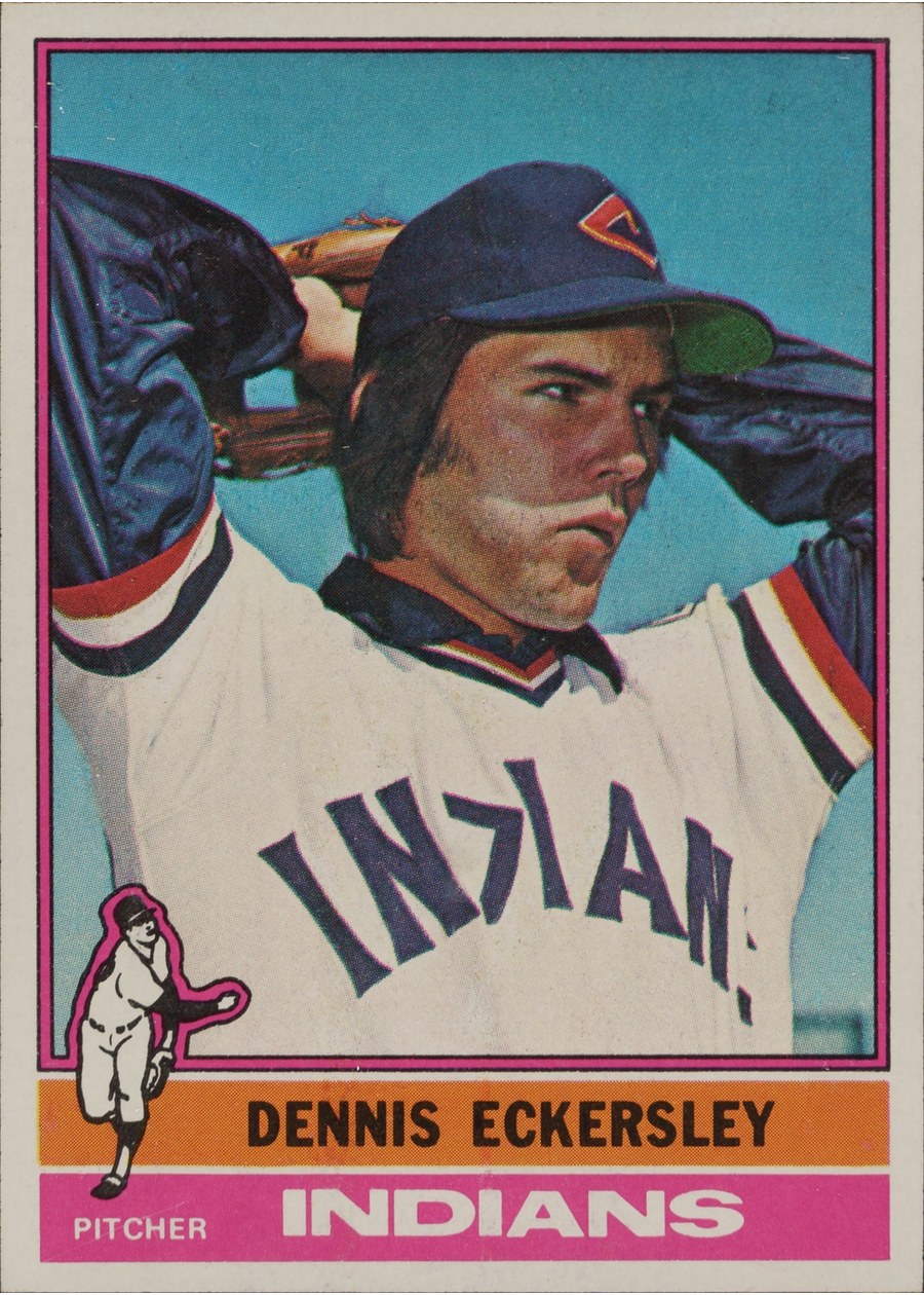 1976 Topps #98 Dennis Eckersley, Cleveland Indians