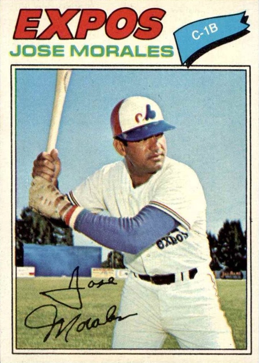 1977 Topps #102 Jose Morales, Montreal Expos