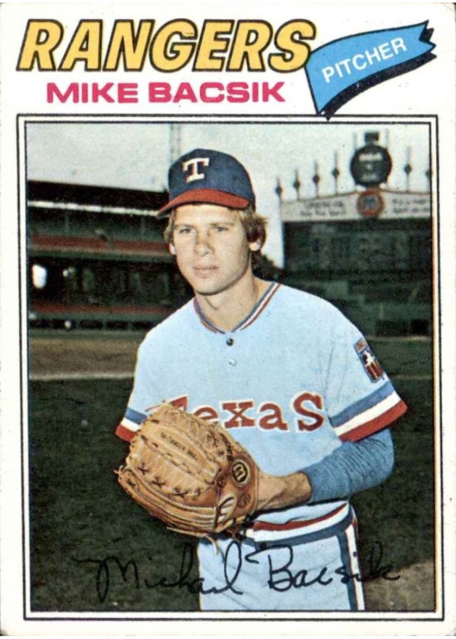 1977 Topps #103 Mike Bacsik, Texas Rangers