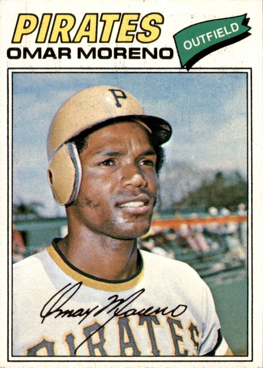 1977 Topps #104 Omar Moreno, Pittsburgh Pirates