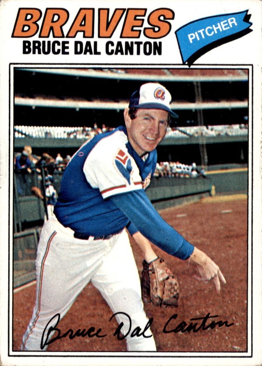 1977 Topps #114 Bruce Dal Canton, Atlanta Braves