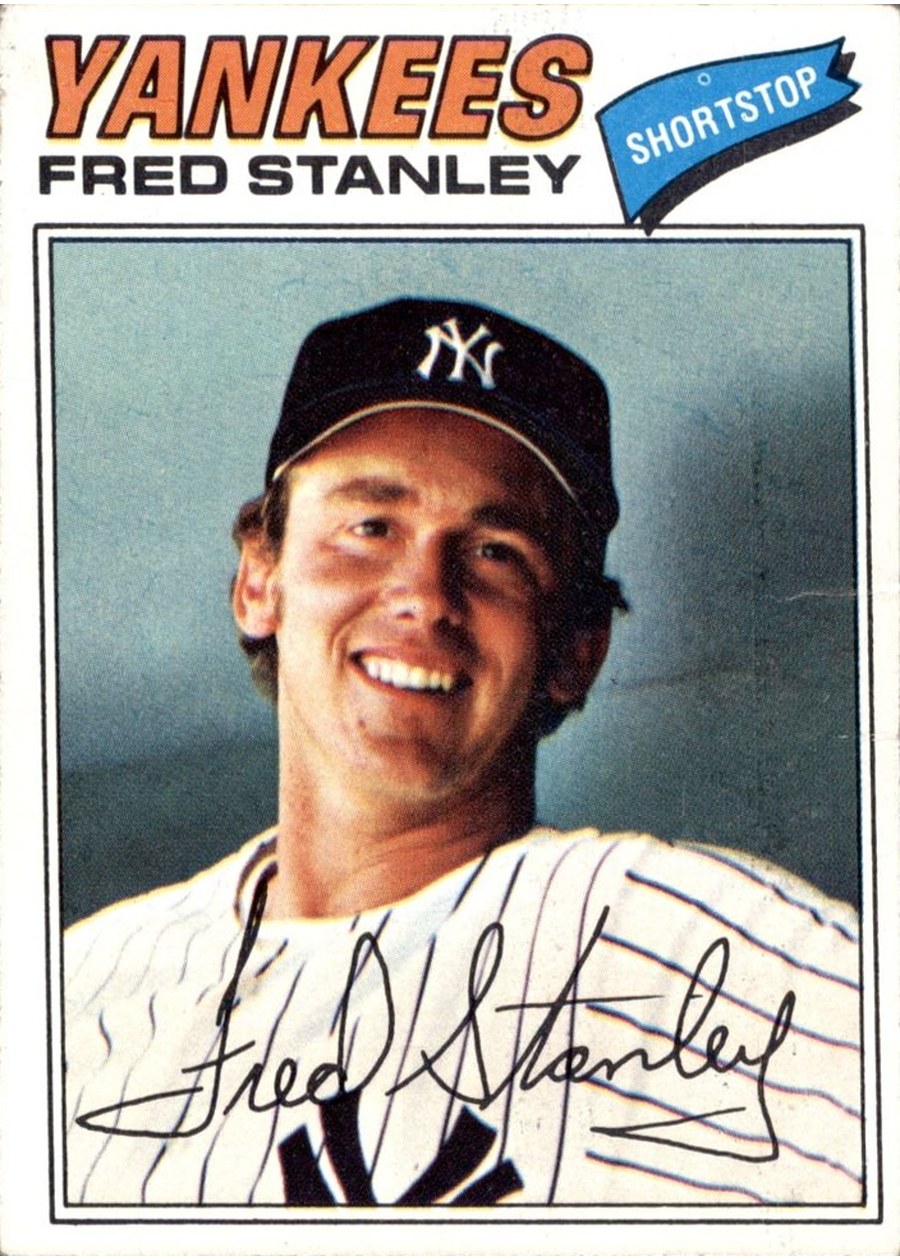 1977 Topps #123 Fred Stanley, New York Yankees