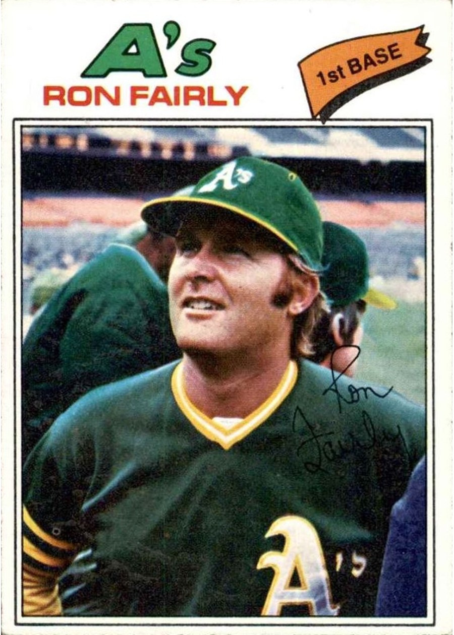 1977 Topps #127 Ron Fairly, Oakland Athletics