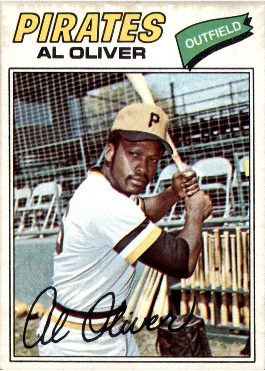 1977 Topps #130 Al Oliver, Pittsburgh Pirates