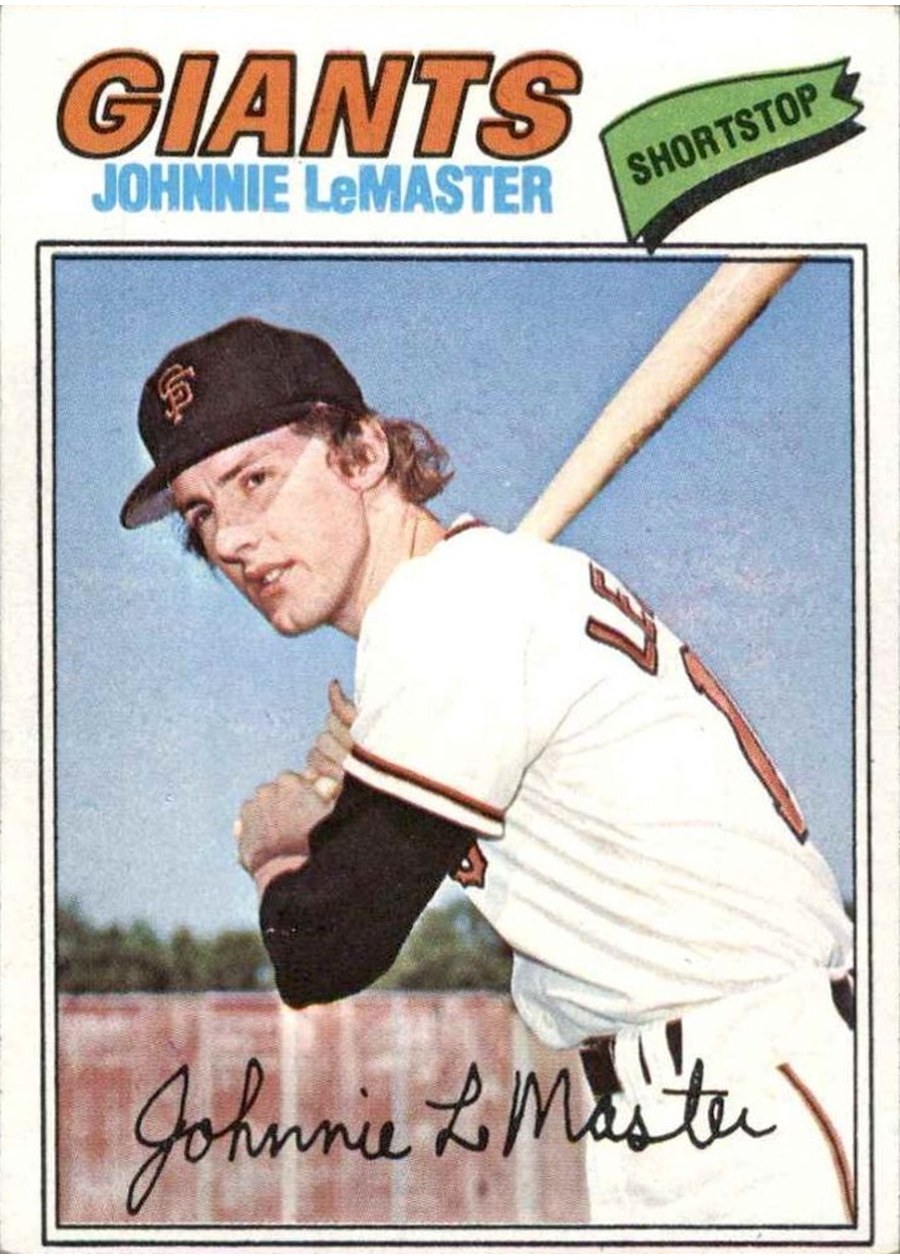 1977 Topps #151 Johnnie LeMaster, San Francisco Giants