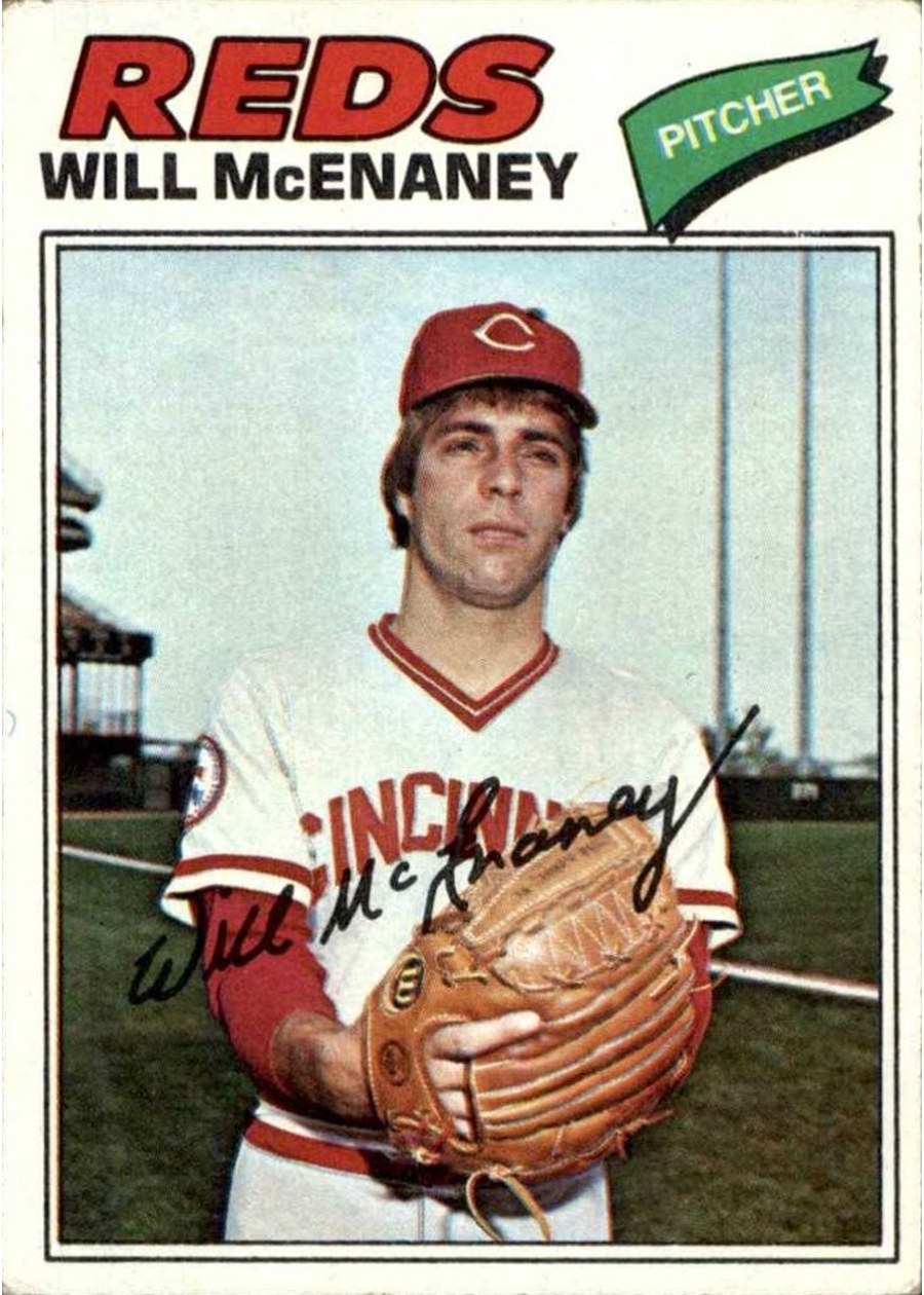 1977 Topps #160 Will McEnaney, Cincinnati Reds