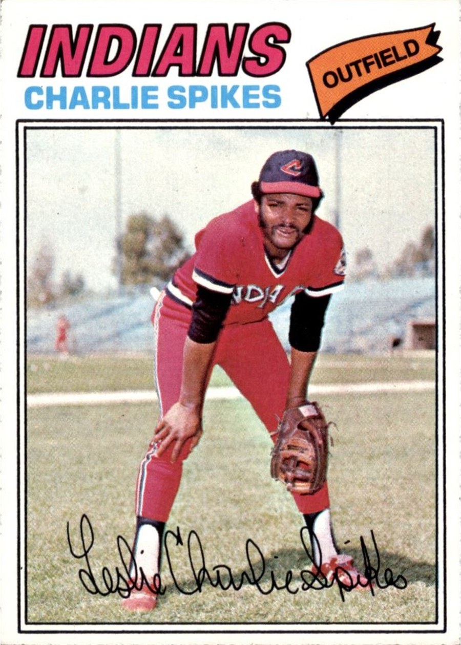 1977 Topps #168 Charlie Spikes, Cleveland Indians