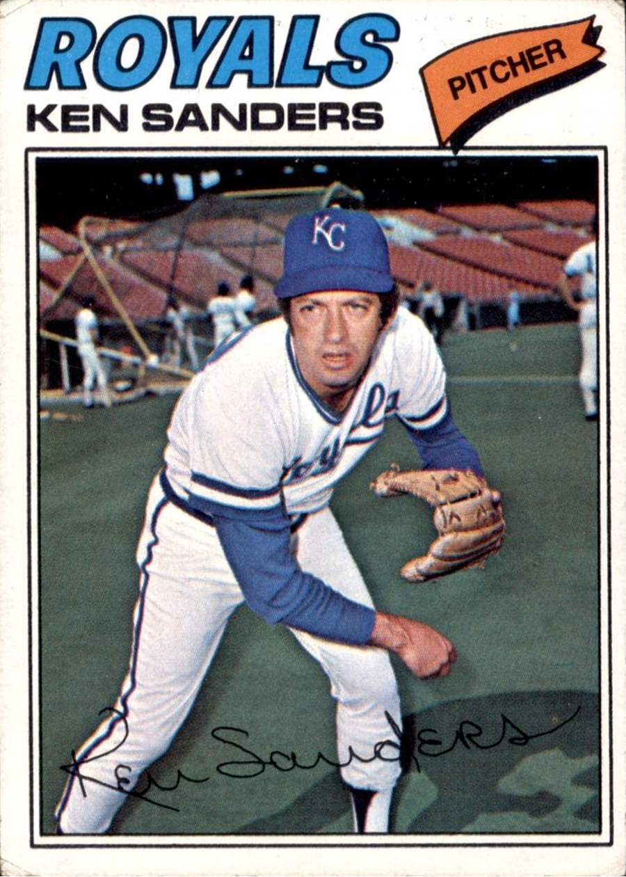 1977 Topps #171 Ken Sanders, Kansas City Royals
