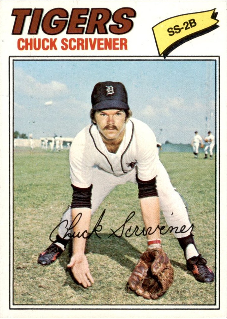 1977 Topps #173 Chuck Scrivener, Detroit Tigers