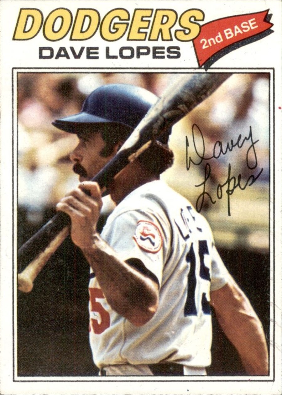 1977 Topps #180 Dave Lopes, Los Angeles Dodgers