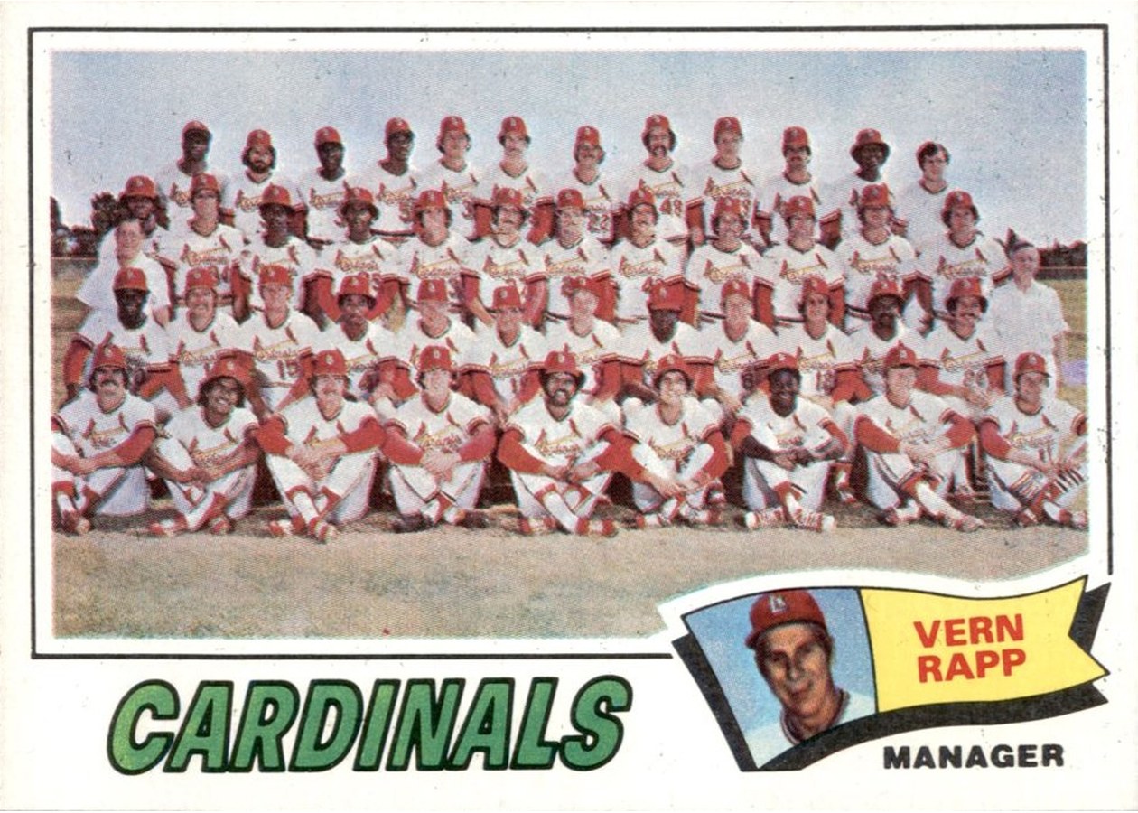 1977 Topps #183 St. Louis Cardinals Team