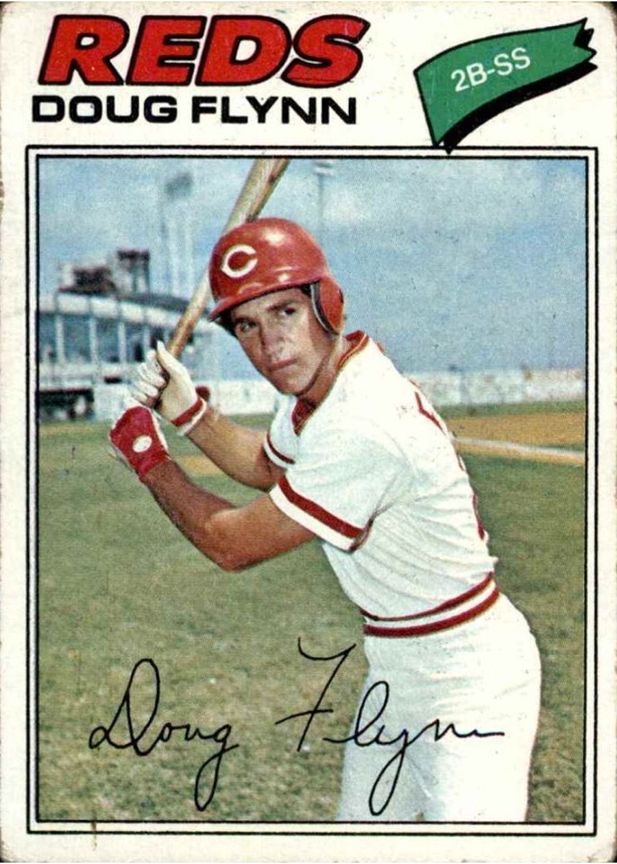 1977 Topps #186 Doug Flynn, Cincinnati Reds