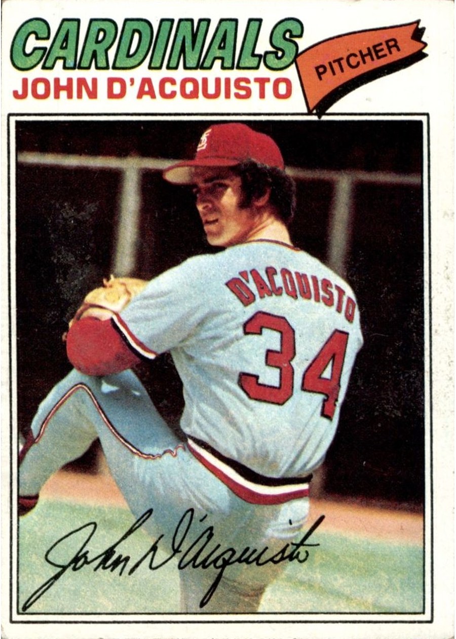 1977 Topps #19 John D'Acquisto, St. Louis Cardinals