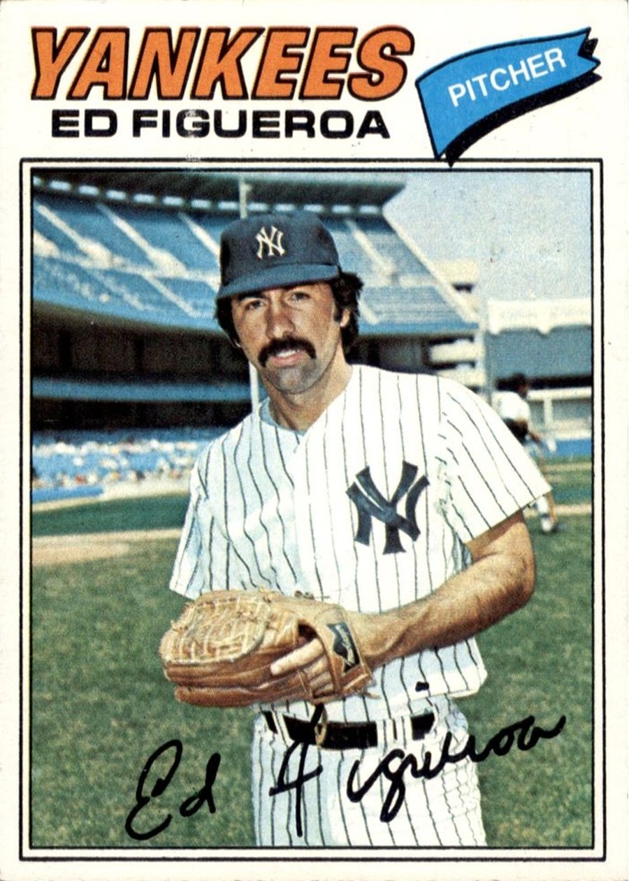 1977 Topps #195 Ed Figueroa, New York Yankees