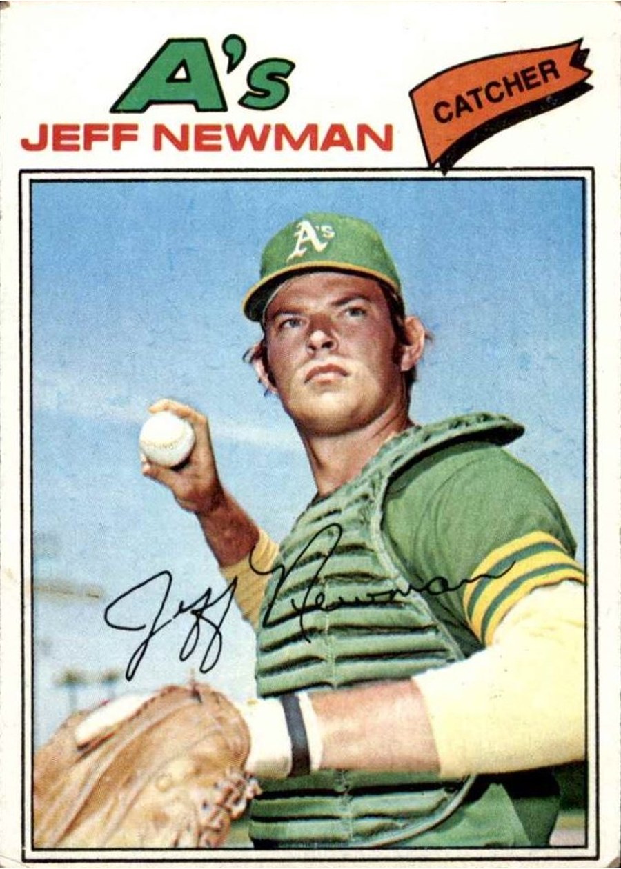 1977 Topps #204 Jeff Newman, Oakland Athletics