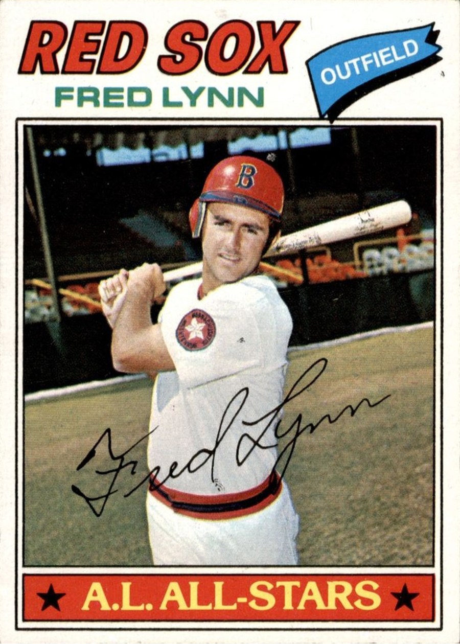 1977 Topps #210 Fred Lynn, Boston Red Sox