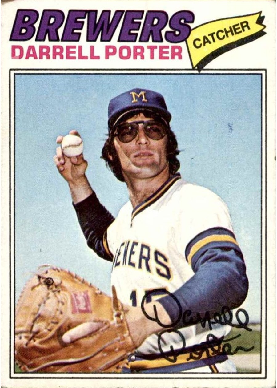 1977 Topps #214 Darrell Porter, Milwaukee Brewers