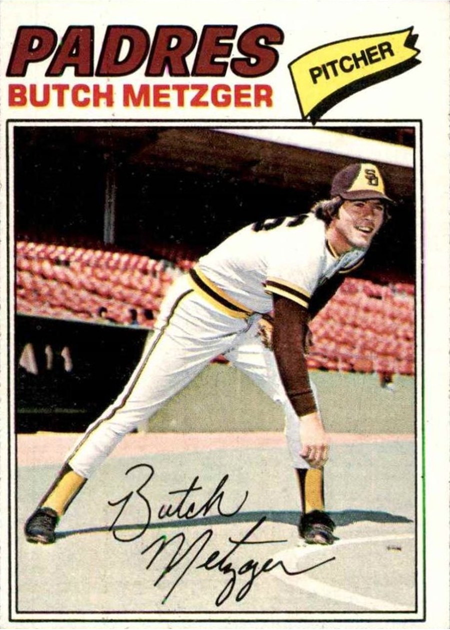 1977 Topps #215 Butch Metzger, San Diego Padres