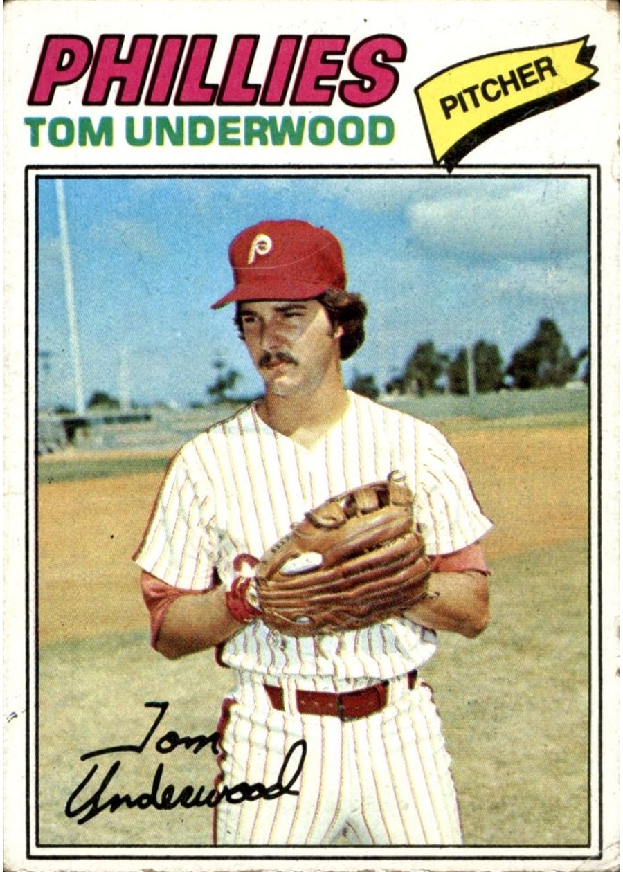 1977 Topps #217 Tom Underwood, Philadelphia Phillies