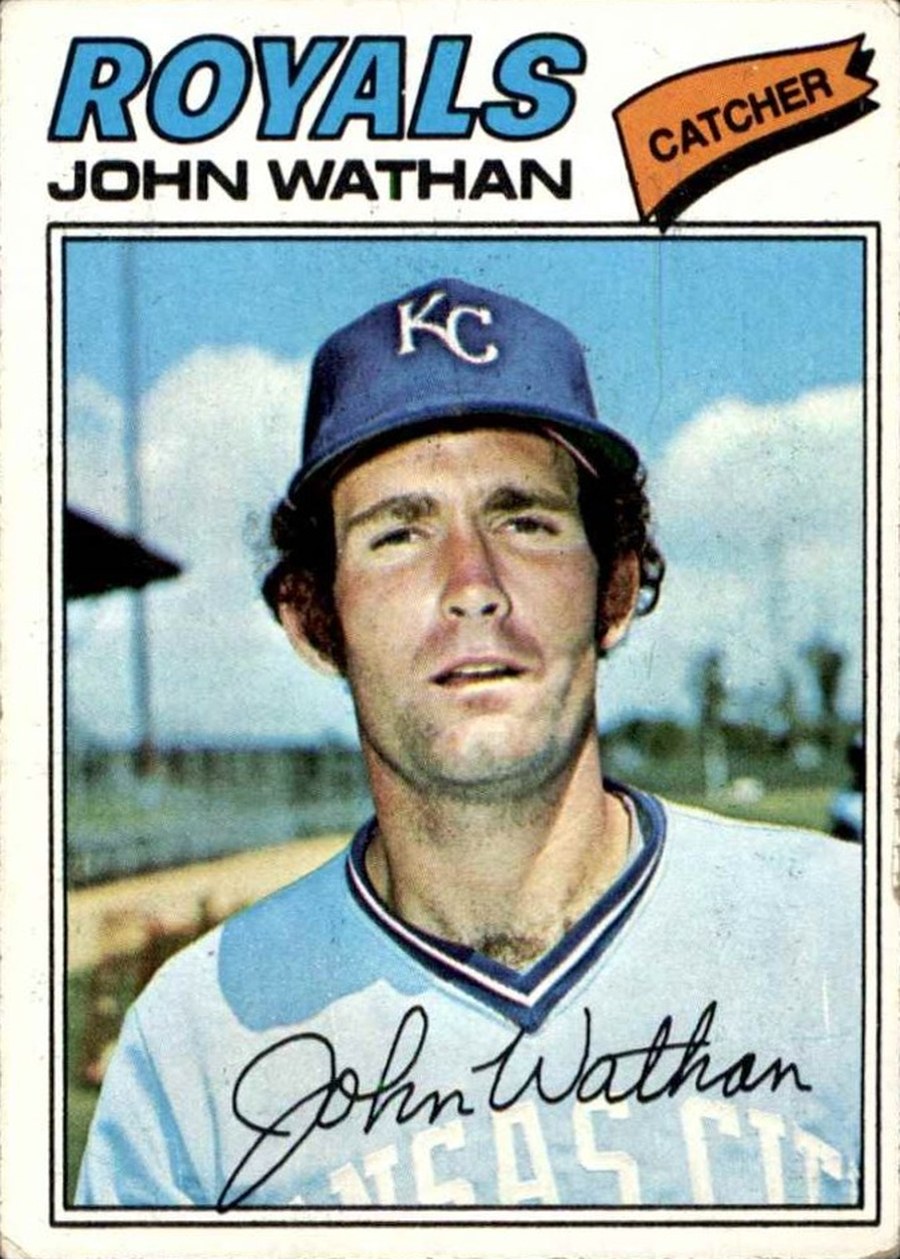 1977 Topps #218 John Wathan, Kansas City Royals