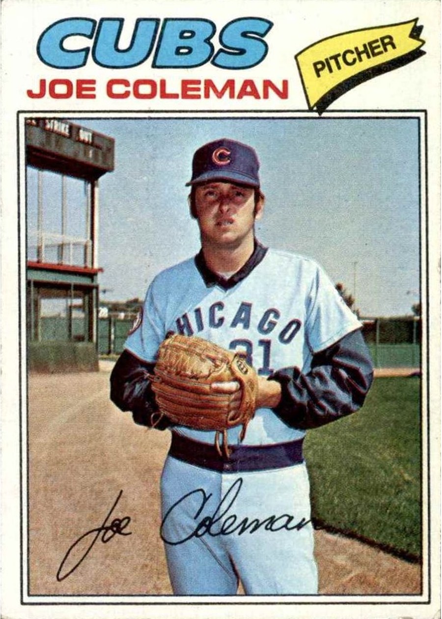 1977 Topps #219 Joe Coleman, Chicago Cubs