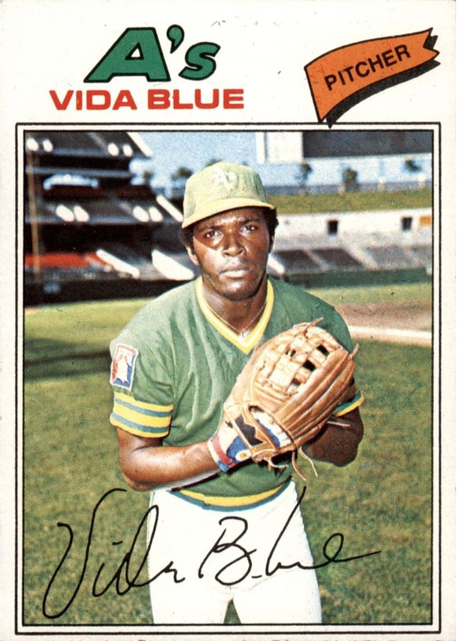 1977 Topps #230 Vida Blue, Oakland Athletics