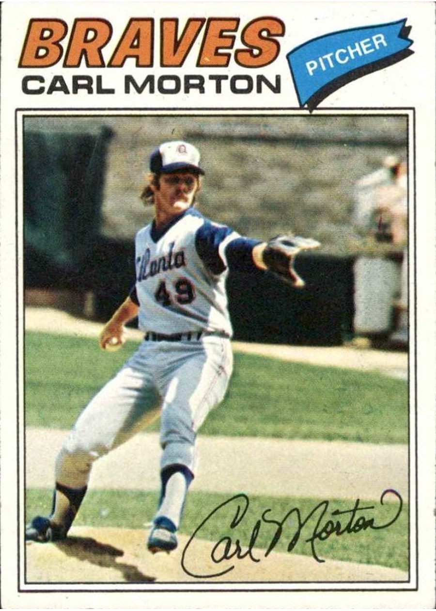 1977 Topps #24 Carl Morton, Atlanta Braves