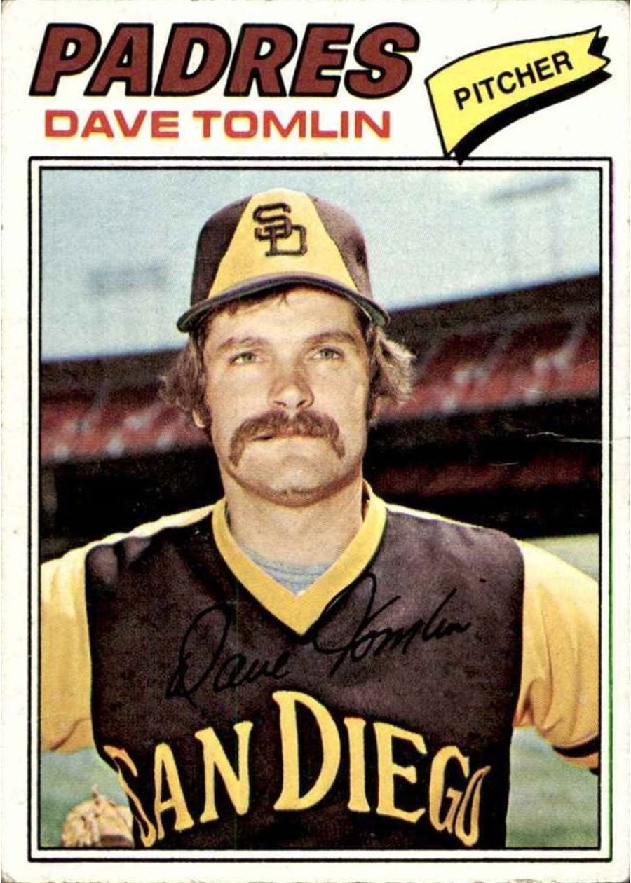 1977 Topps #241 Dave Tomlin, San Diego Padres