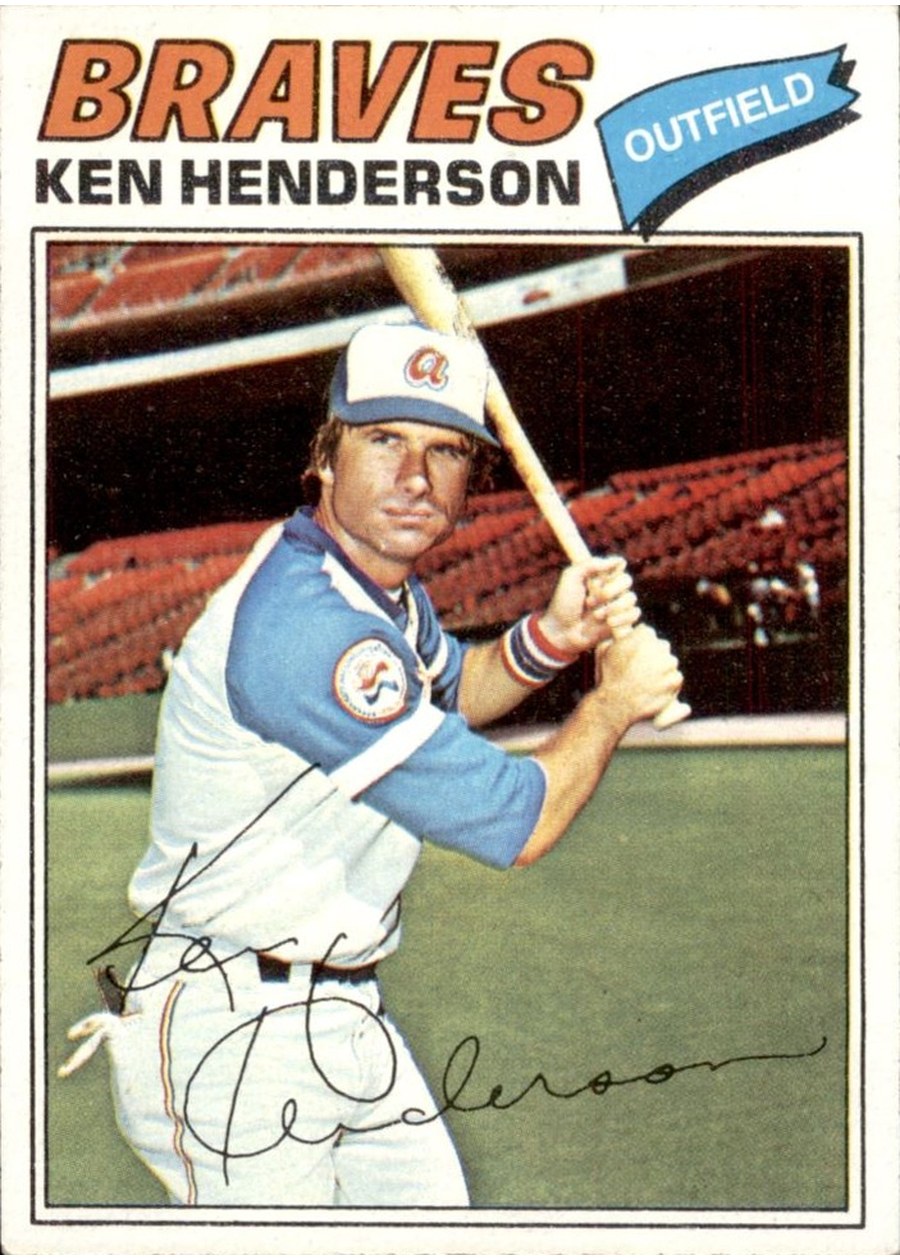 1977 Topps #242 Ken Henderson, Atlanta Braves