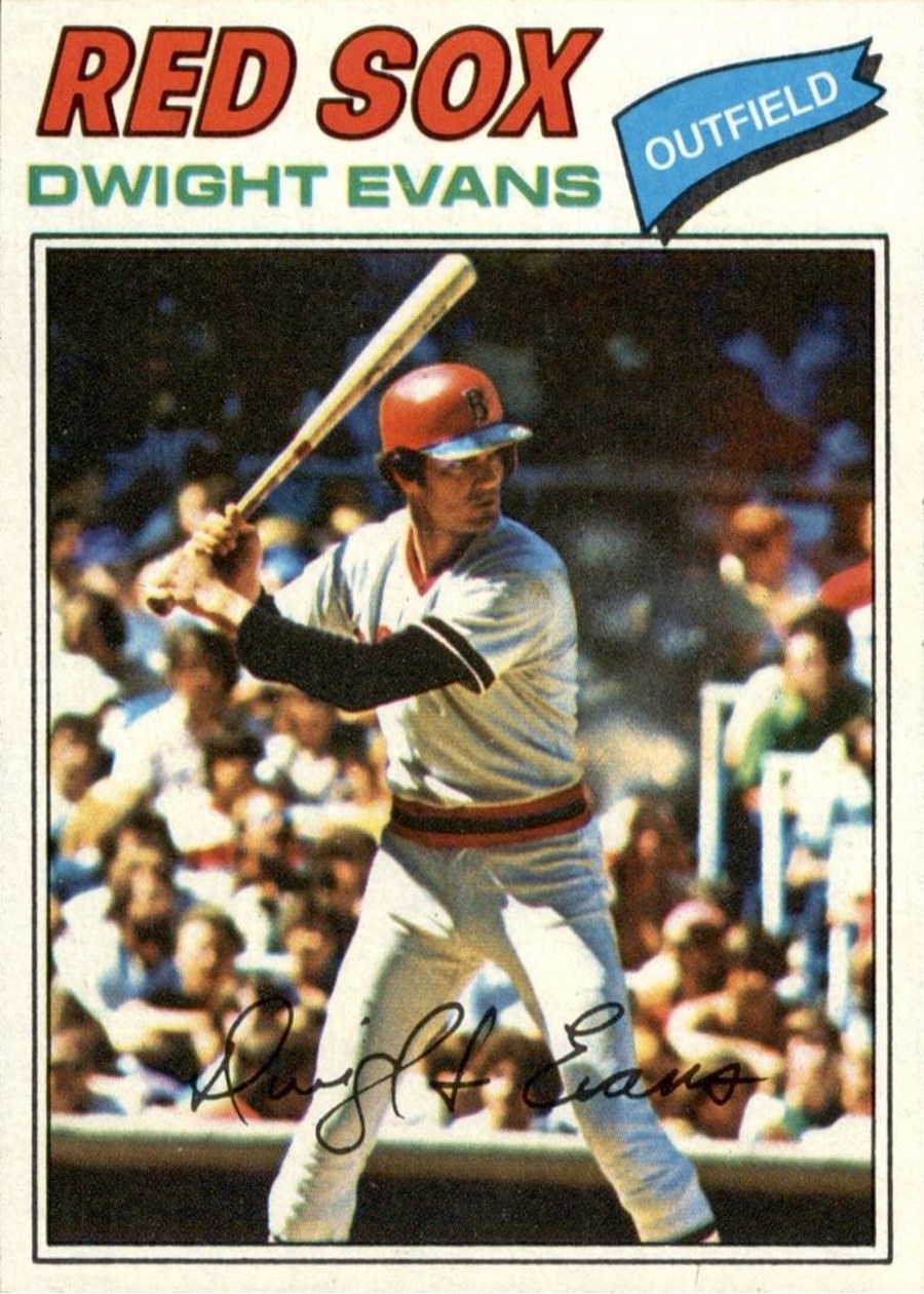 1977 Topps #25 Dwight Evans, Boston Red Sox