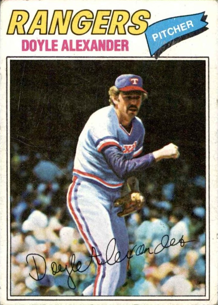 1977 Topps #254 Doyle Alexander, Texas Rangers