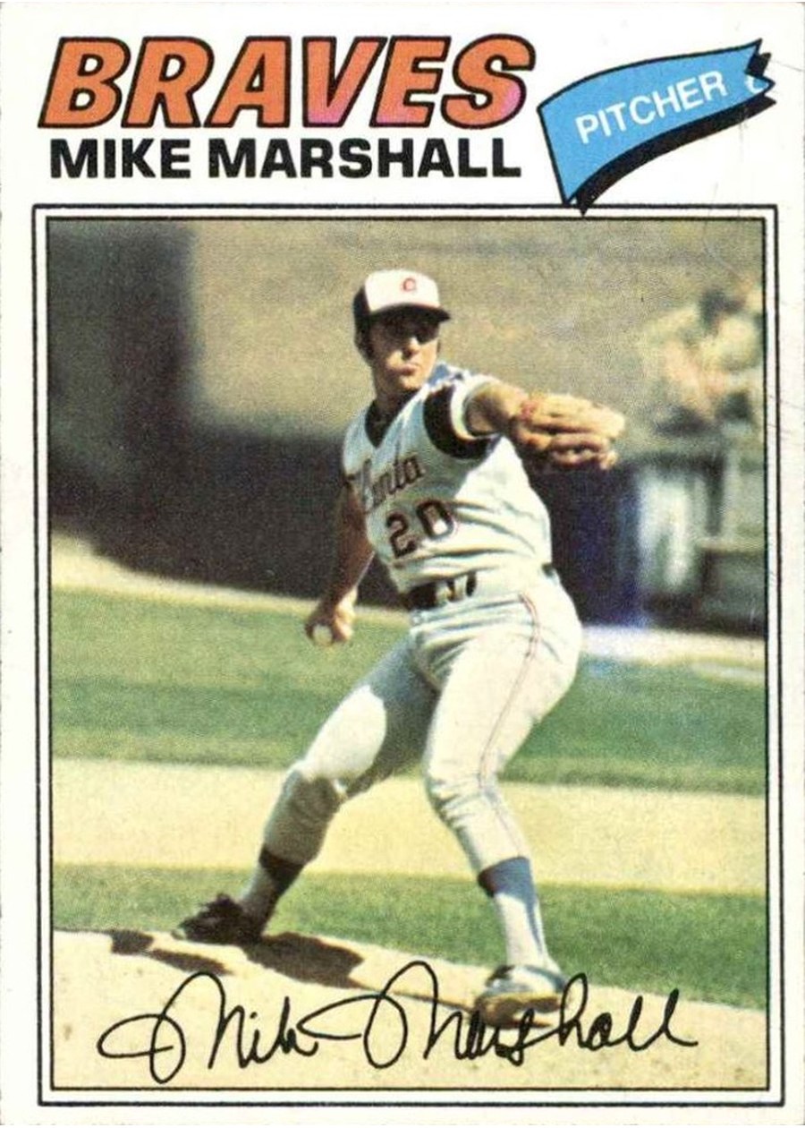 1977 Topps #263 Mike Marshall, Atlanta Braves