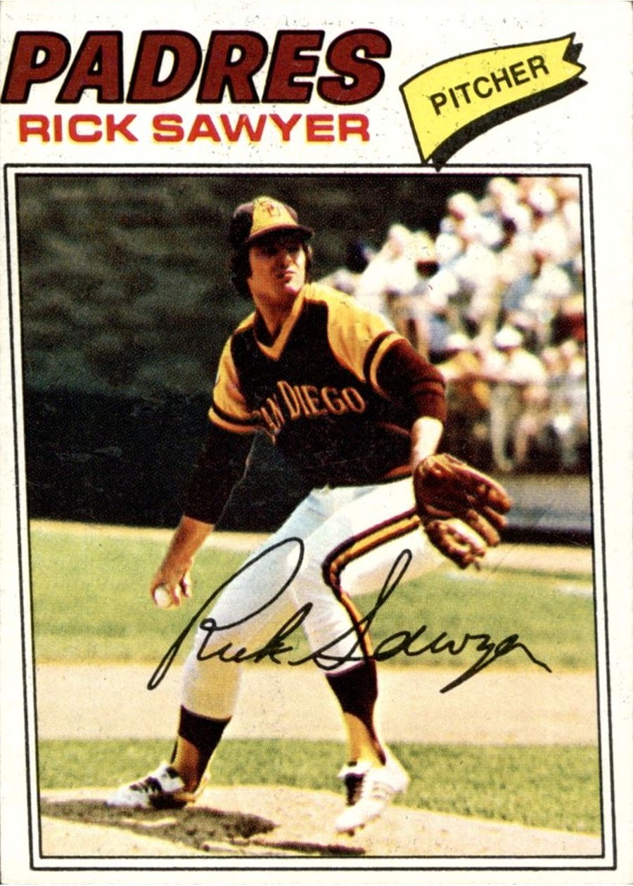 1977 Topps #268 Rick Sawyer, San Diego Padres