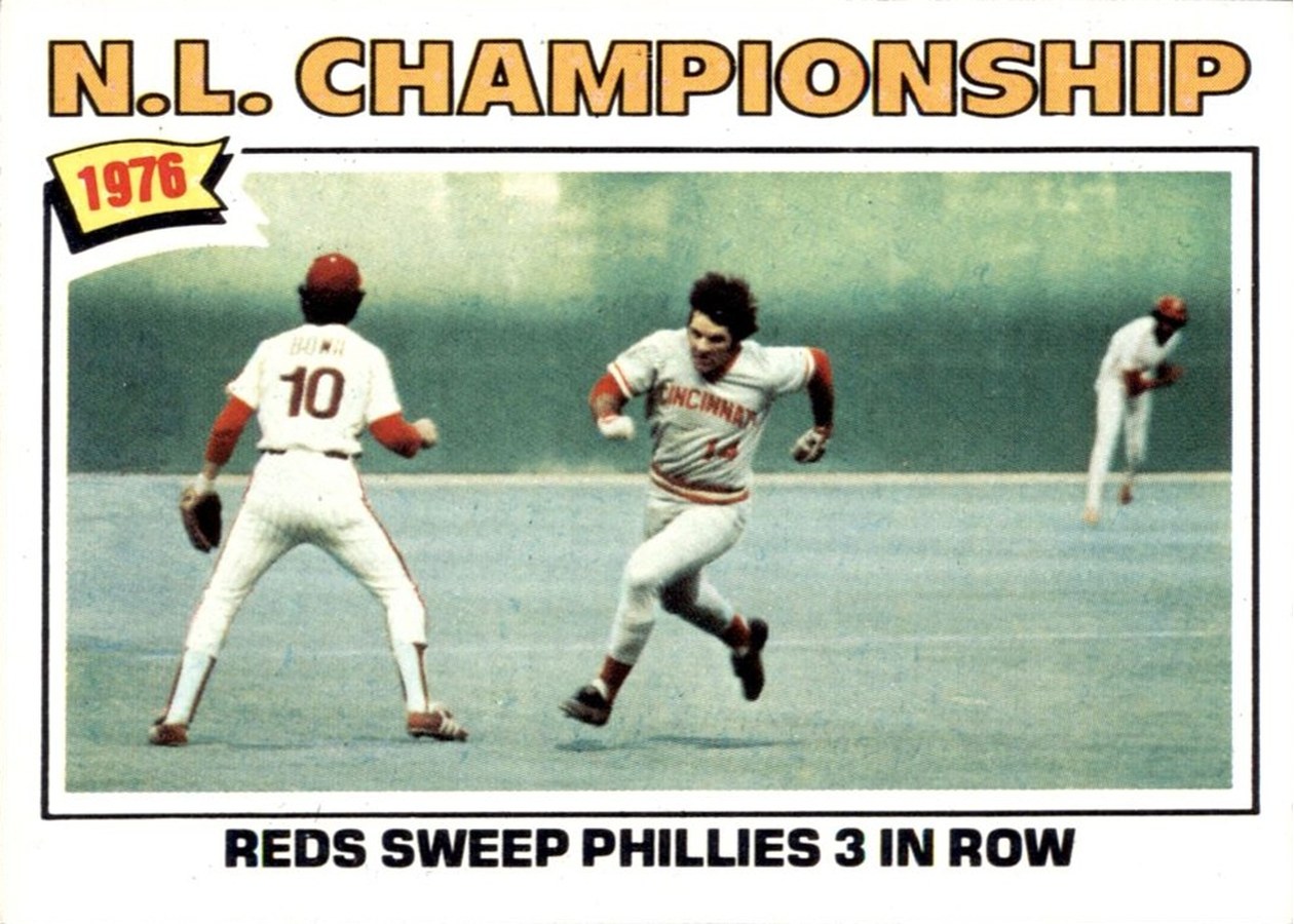 1977 Topps #277 1976 N.L. Championship, Cincinnati Reds