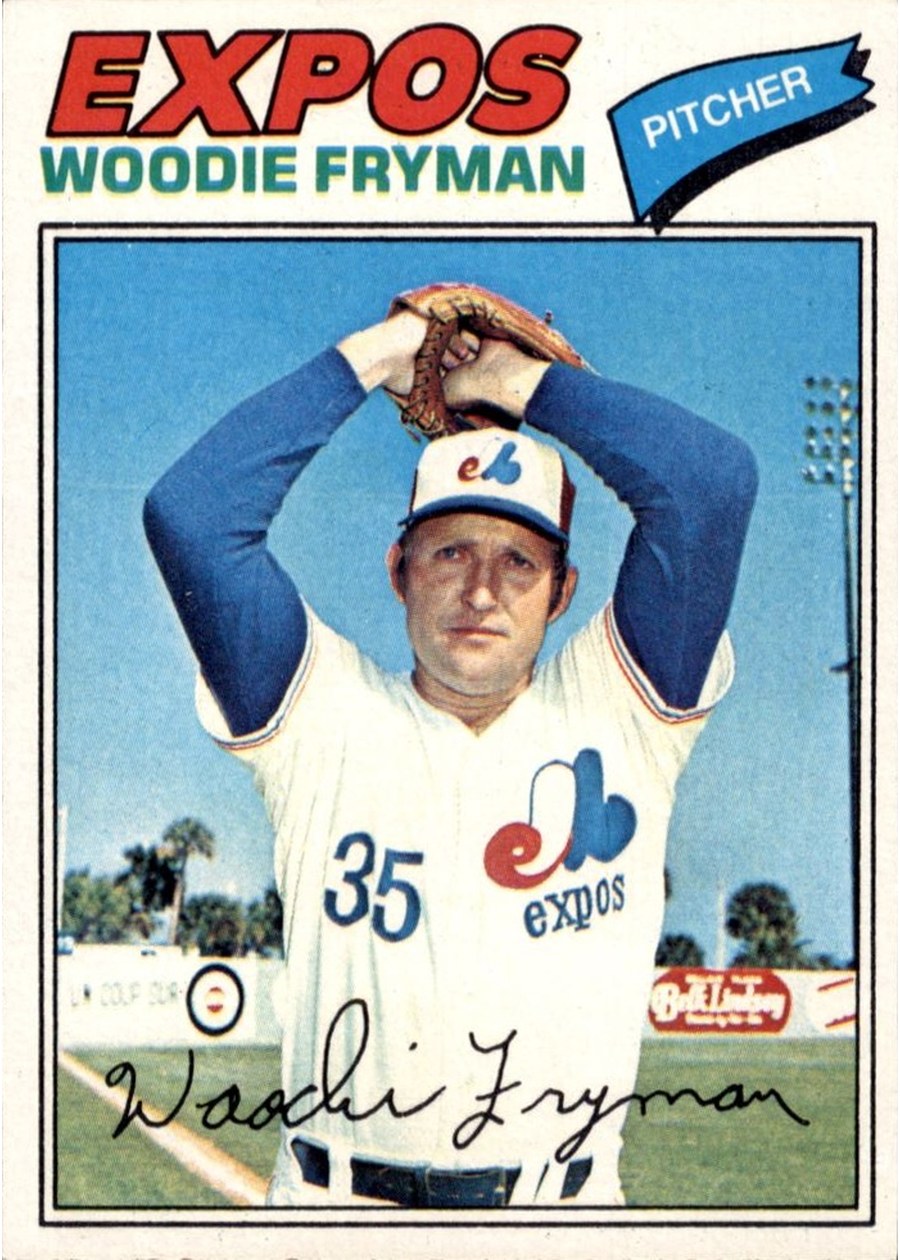 1977 Topps #28 Woodie Fryman, Montreal Expos