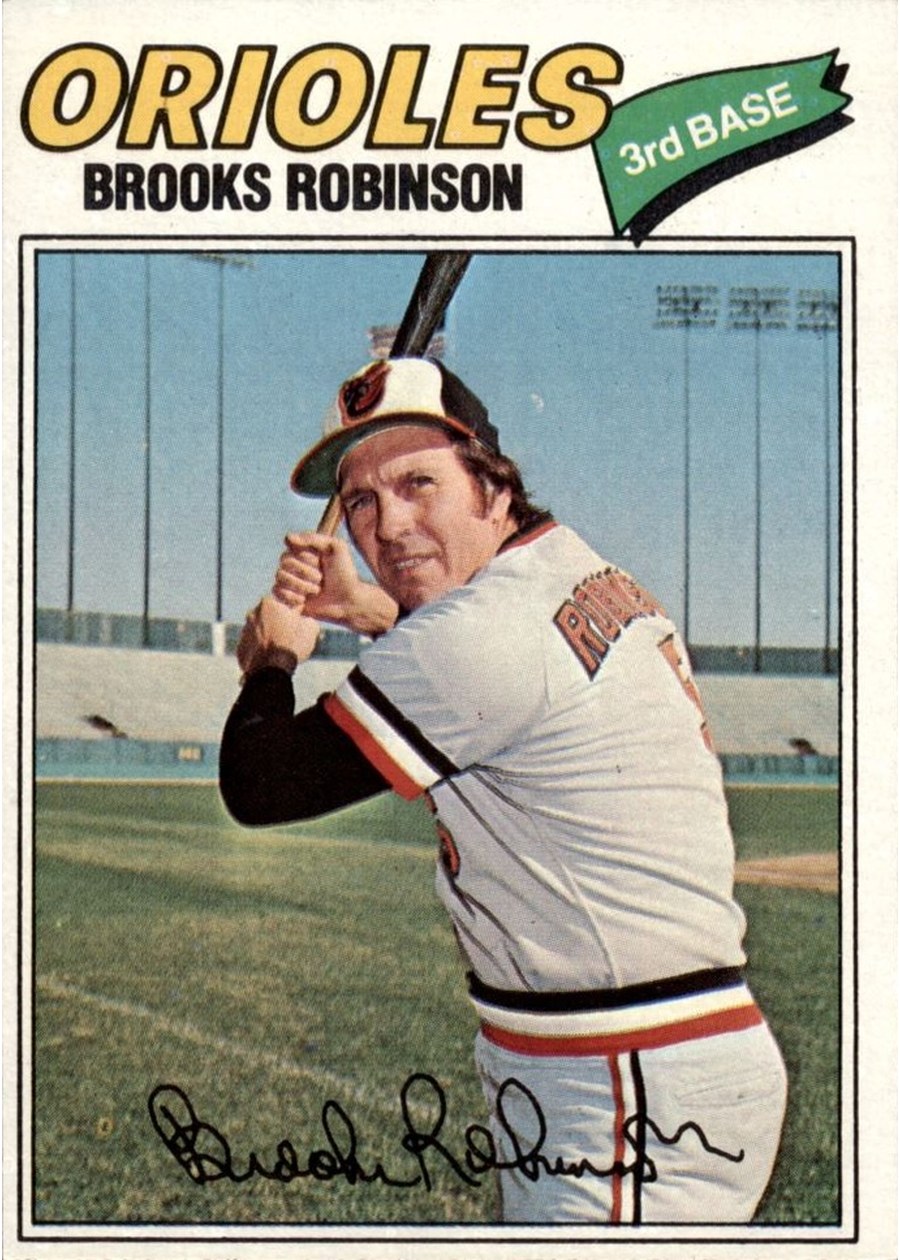 1977 Topps #285 Brooks Robinson, Baltimore Orioles