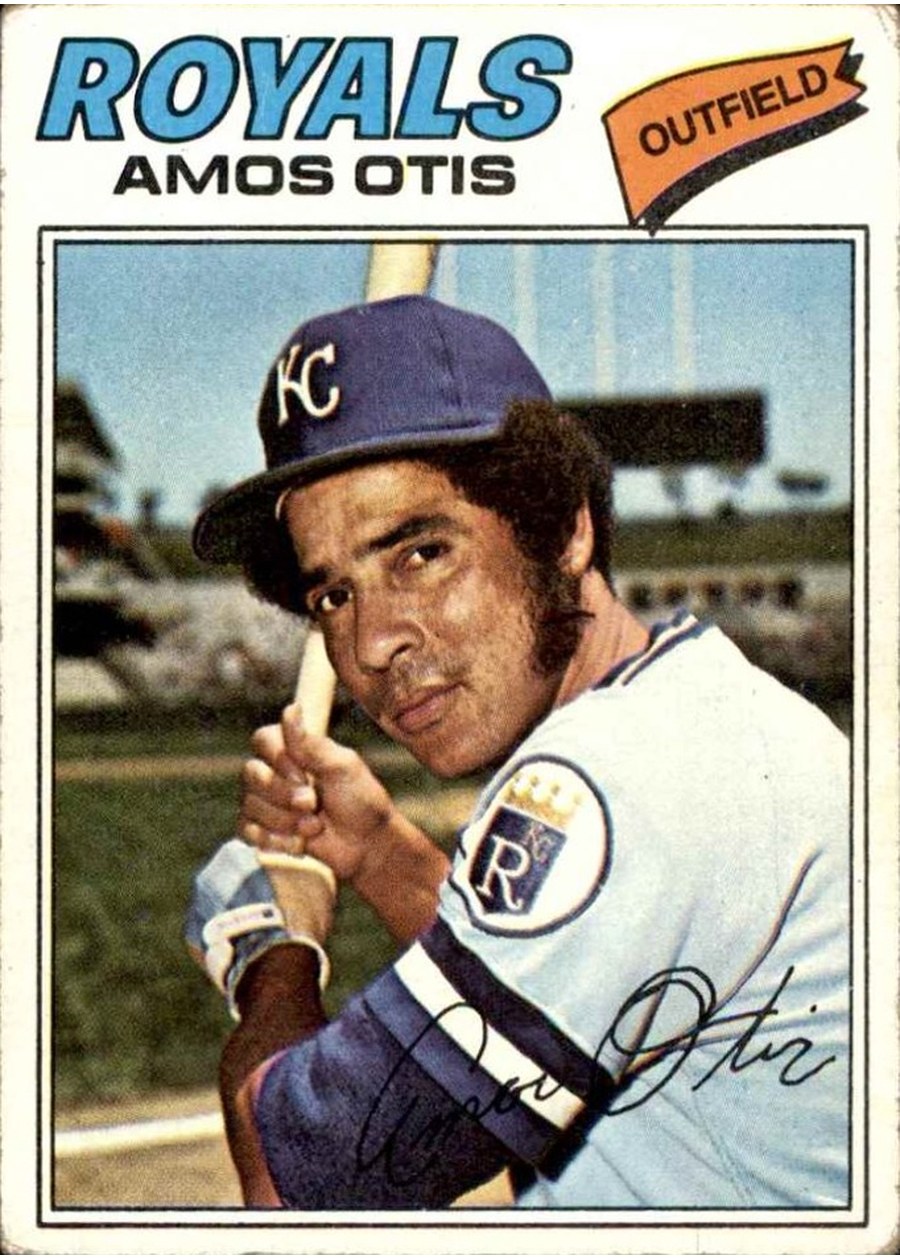 1977 Topps #290 Amos Otis, Kansas City Royals